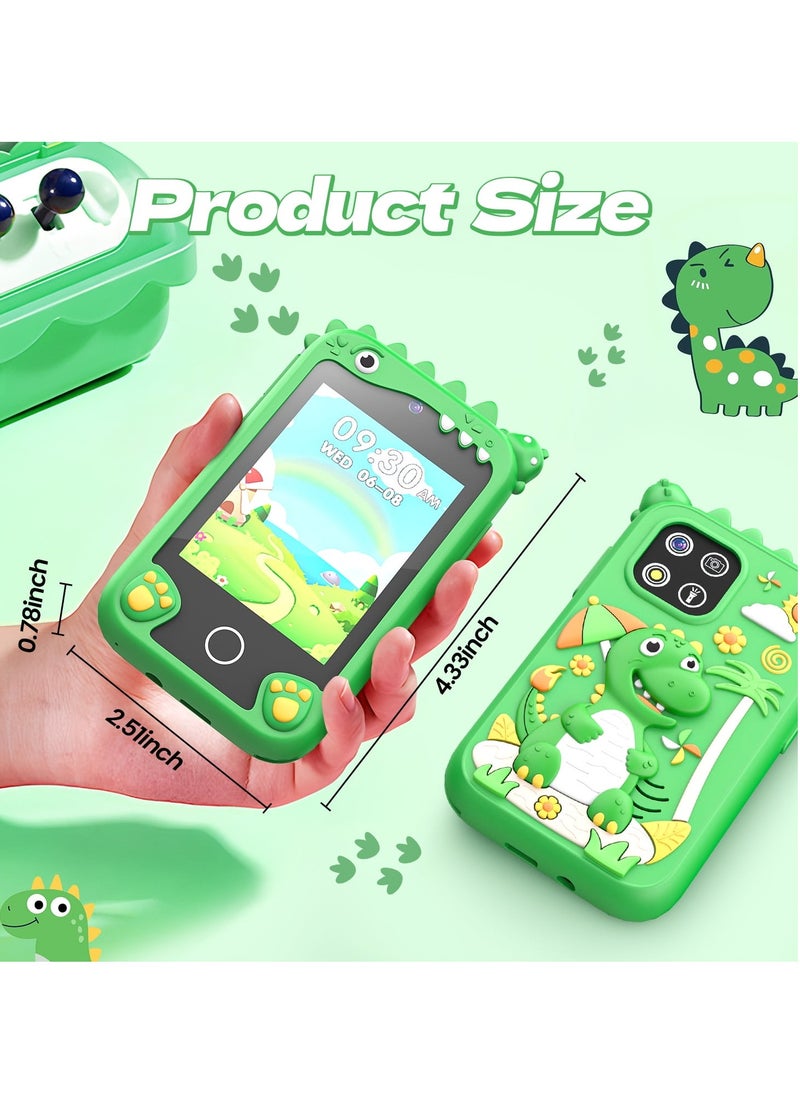 Children's Smartphone Toy For Boys And Girls 3 To 8 Years Old With A Camera With An 8G TF Card (Green)