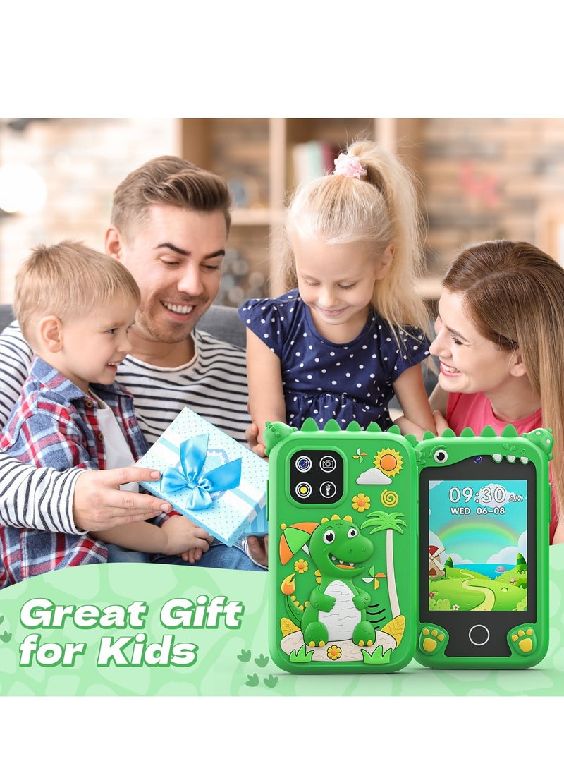 Children's Smartphone Toy For Boys And Girls 3 To 8 Years Old With A Camera With An 8G TF Card (Green)