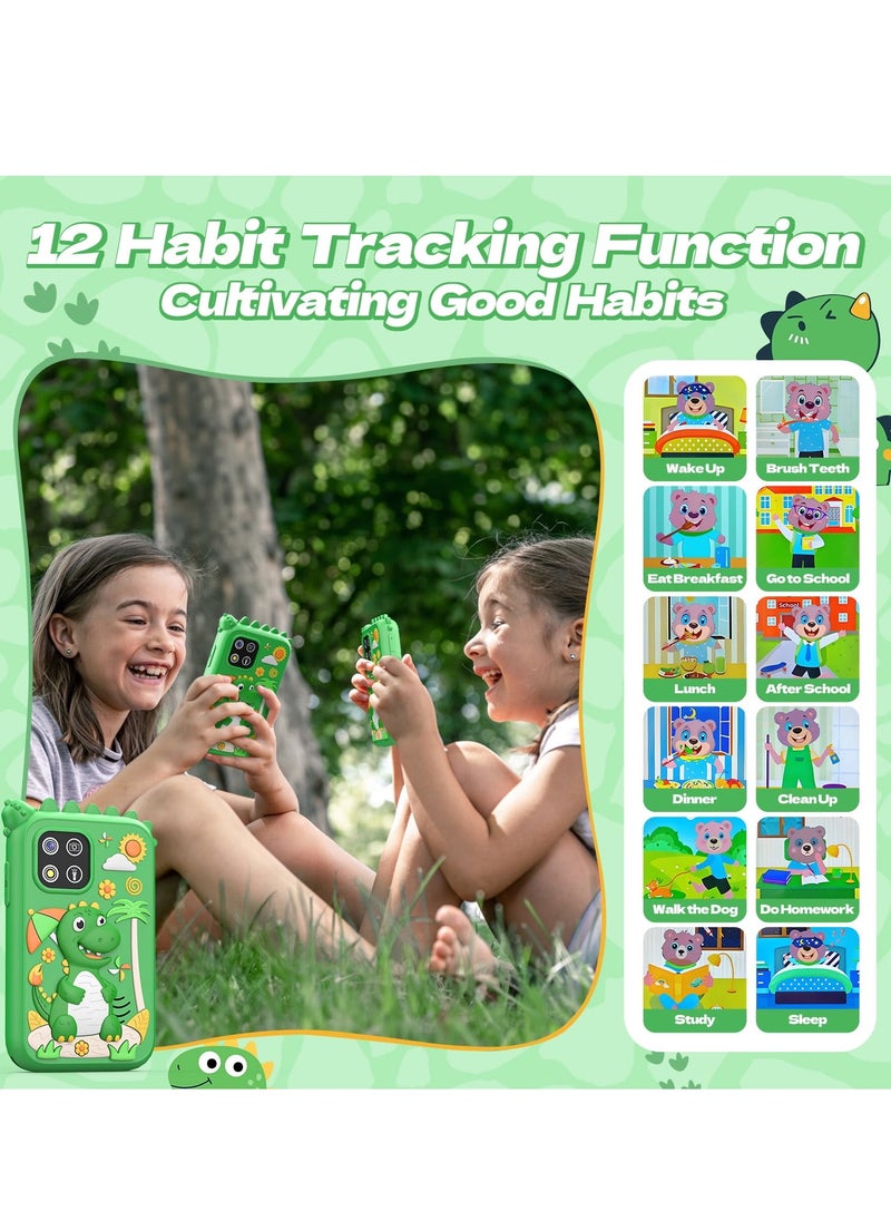 Children's Smartphone Toy For Boys And Girls 3 To 8 Years Old With A Camera With An 8G TF Card (Green)