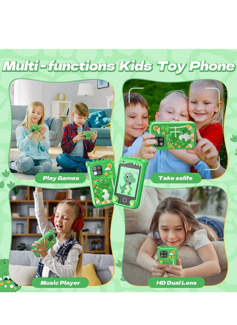 Children's Smartphone Toy For Boys And Girls 3 To 8 Years Old With A Camera With An 8G TF Card (Green)