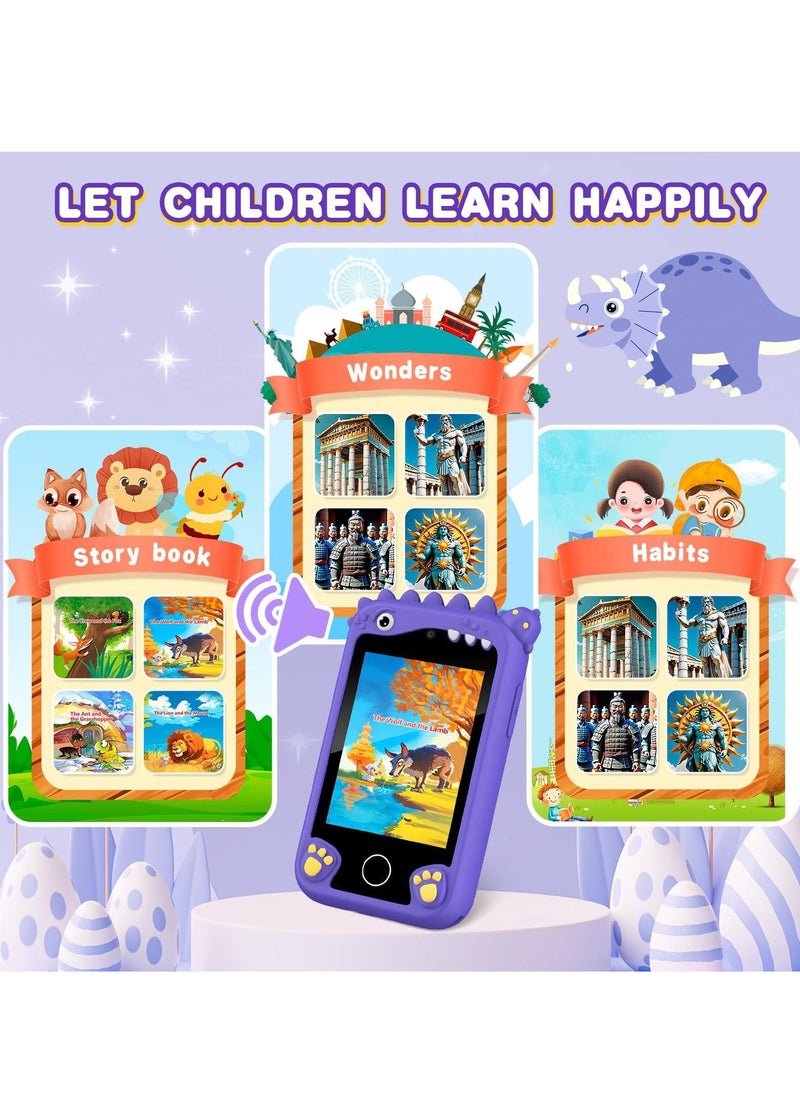 Children's Smartphone Toy For Boys And Girls 3 To 8 Years Old With A Camera With An 8G TF Card (Purple)