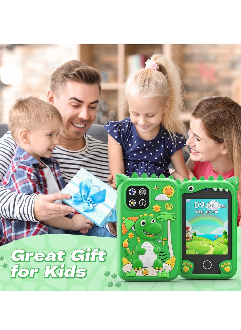 Children's Smartphone Toy For Boys And Girls 3 To 8 Years Old With A Camera With An 8G TF Card (Green)