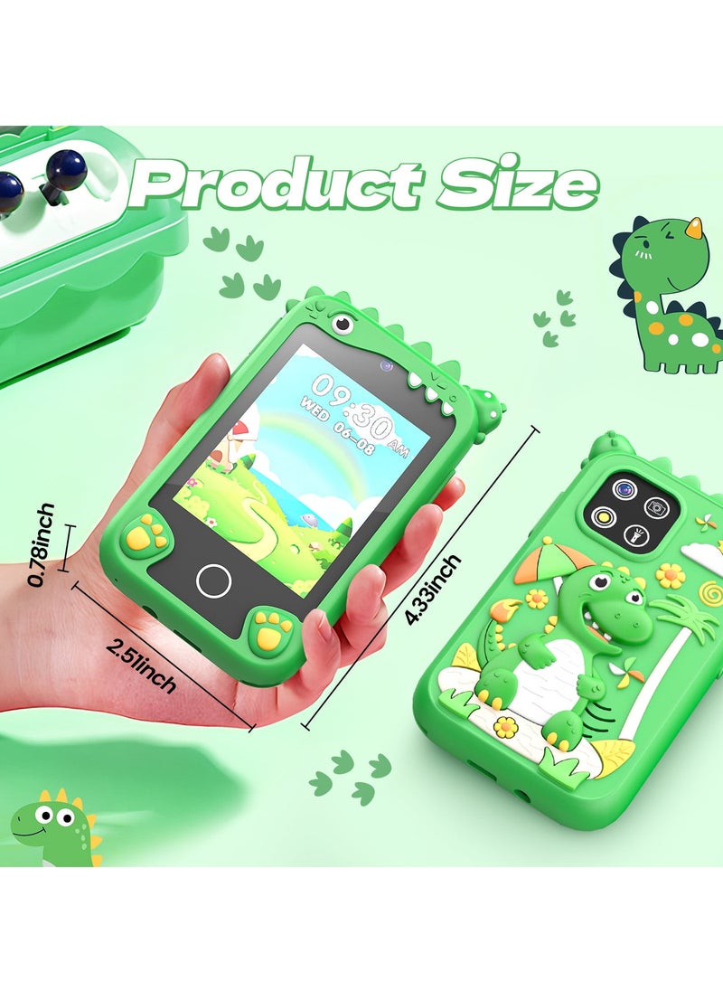 Children's Smartphone Toy For Boys And Girls 3 To 8 Years Old With A Camera With An 8G TF Card (Green)