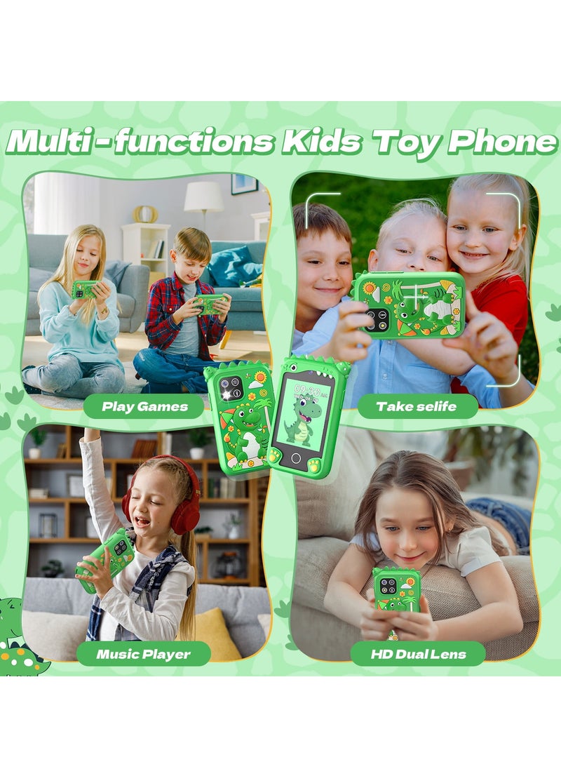 Children's Smartphone Toy For Boys And Girls 3 To 8 Years Old With A Camera With An 8G TF Card (Green)