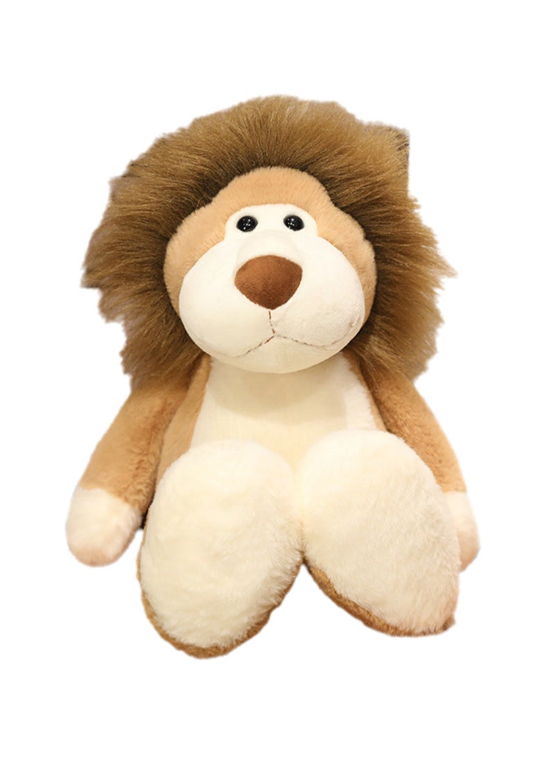 35 CM Cute Cartoon Lion Plush Toy Soft Stuffed Animal Doll For Girls And Boys All Ages Gift