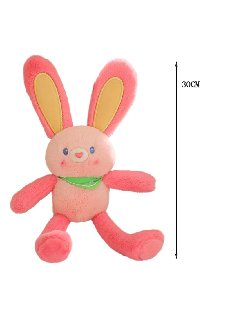 30 CM Cute Cartoon Rabbit Plush Toy Soft Stuffed Animal Doll For Girls And Boys All Ages Gift（Style 1）