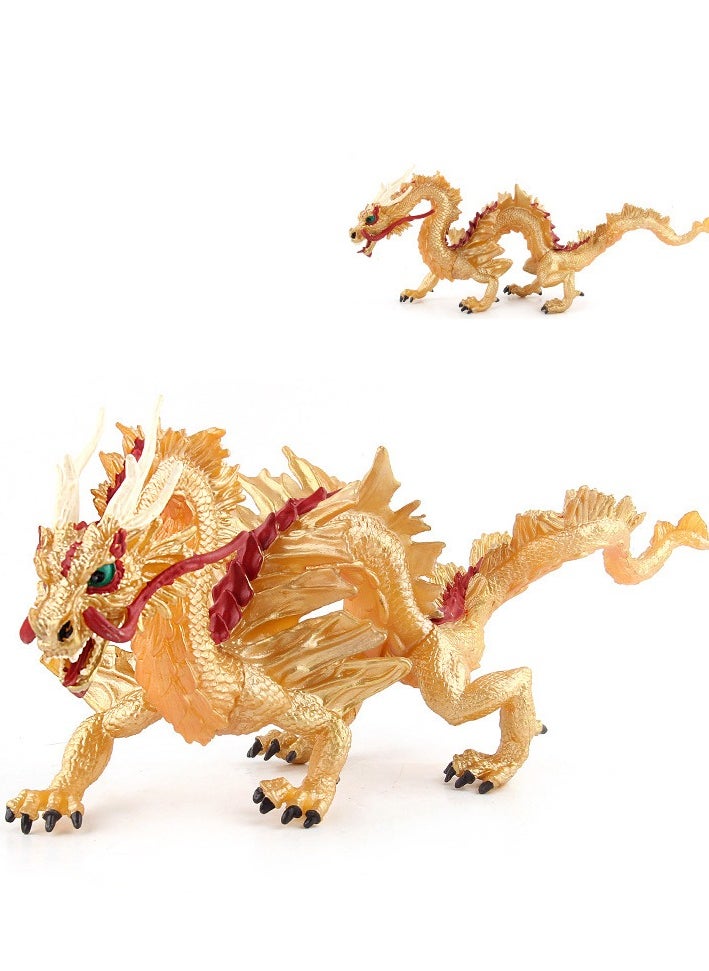 Ancient Chinese Myths and Legends Dragon Model Solid Sea Dragon Dance Dragon Golden Dragon Model Animation Decoration