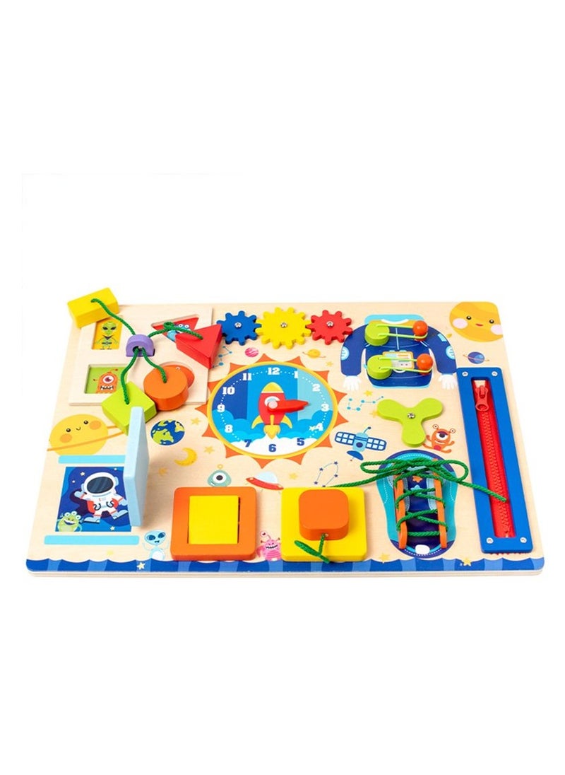 Factory Price Kids Montessori Wooden Utility Busy Board - B