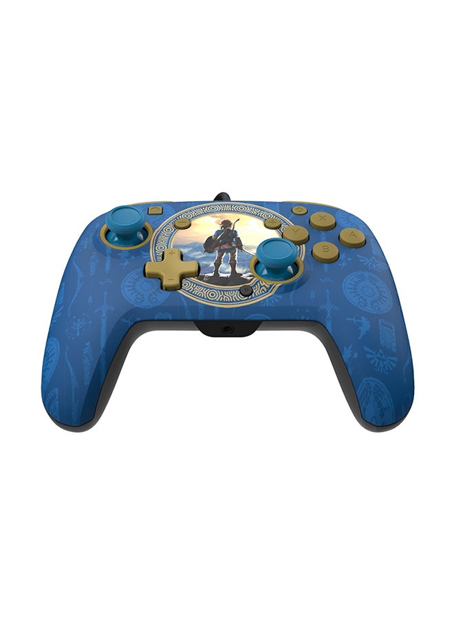 Rematch Nintendo Switch Hyrule Blue Wired Controller