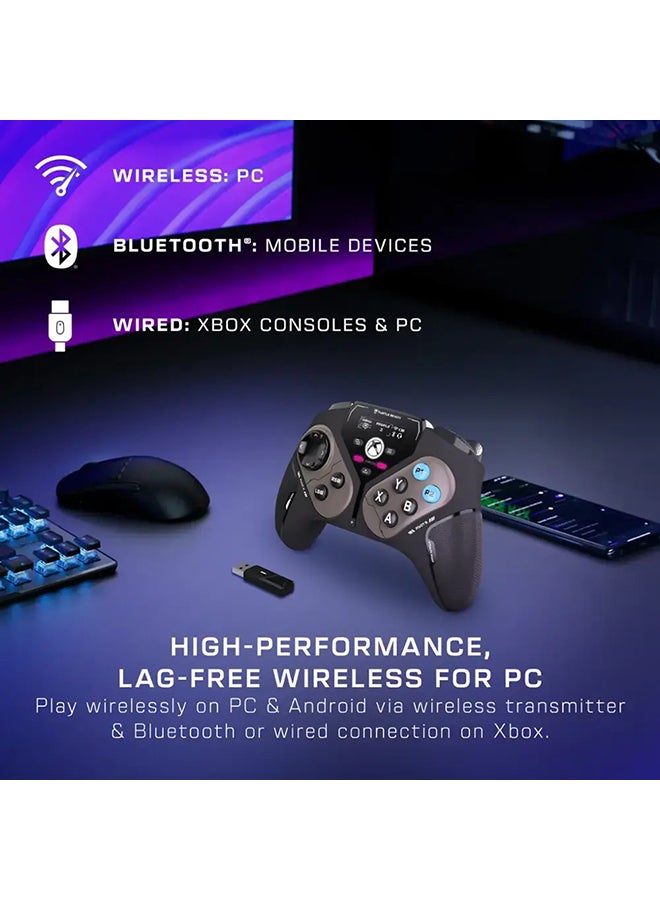 Stealth Pivot Wireless Smart Game Controller - Windows PC, Xbox Series X|S, Xbox One, Android – Rotating Modules, Display Dashboard, Hall-Effect Sticks, Remappable Buttons, Bluetooth