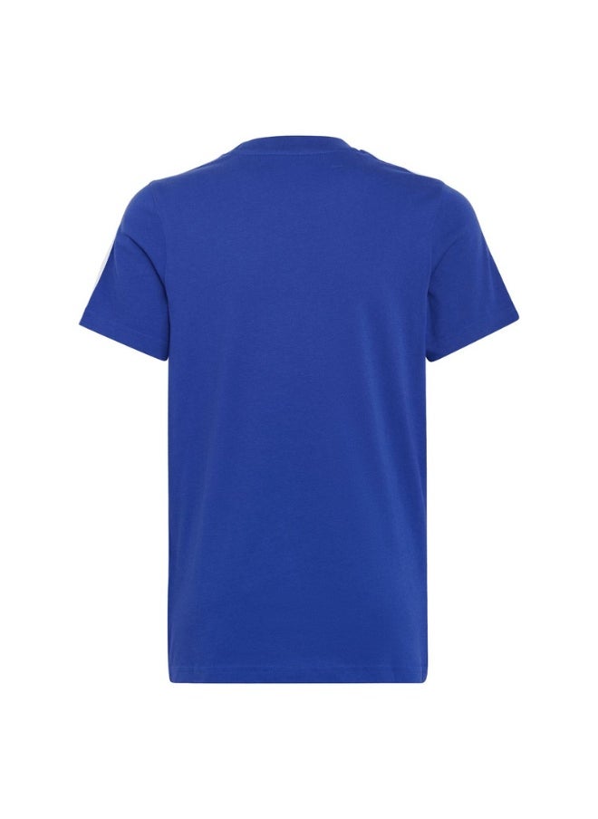 adidas U 3S Tee Blue Training T-Shirts 7-8Y