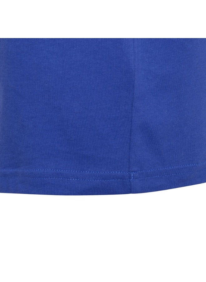 adidas U 3S Tee Blue Training T-Shirts 7-8Y