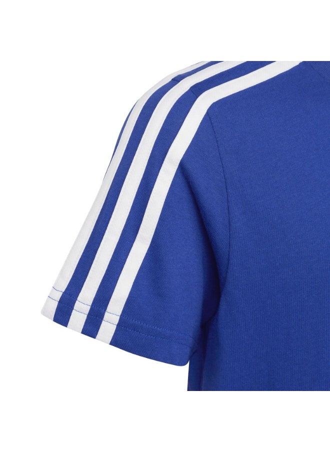 adidas U 3S Tee Blue Training T-Shirts 7-8Y