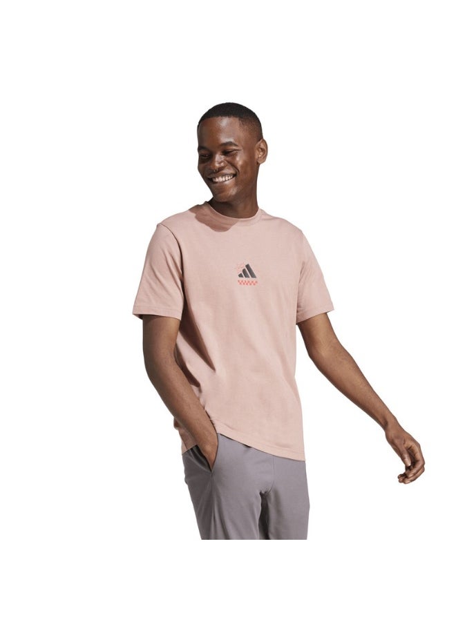 adidas lounge pizza men graphic t-shirt
