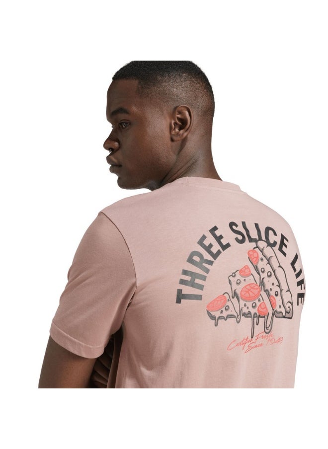 adidas lounge pizza men graphic t-shirt