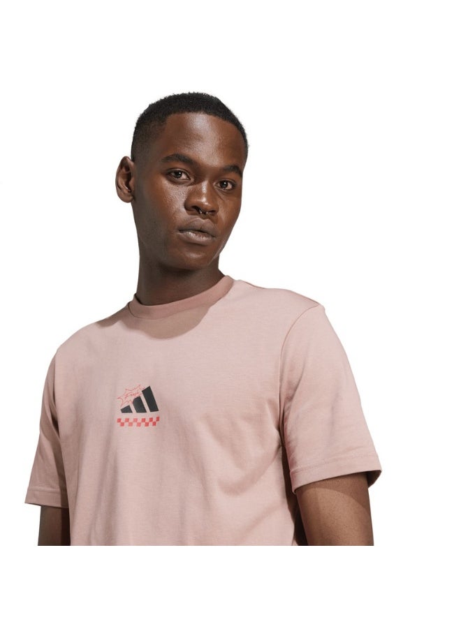 adidas lounge pizza men graphic t-shirt