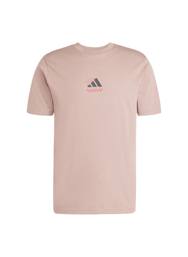 adidas lounge pizza men graphic t-shirt