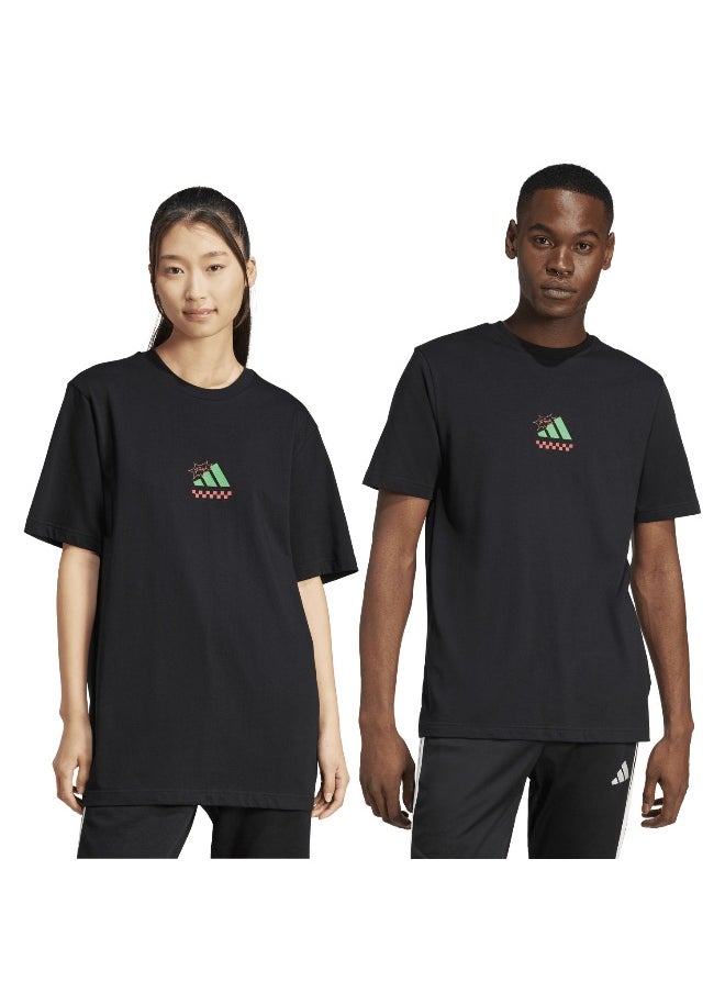 adidas lounge pizza men graphic t-shirt