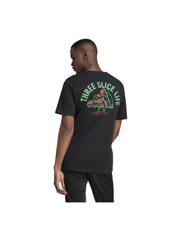 adidas lounge pizza men graphic t-shirt