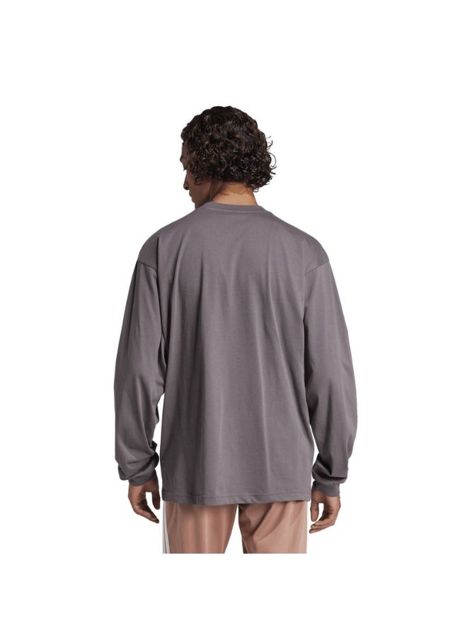adidas essentials big logo single longsleeve men t-shirt