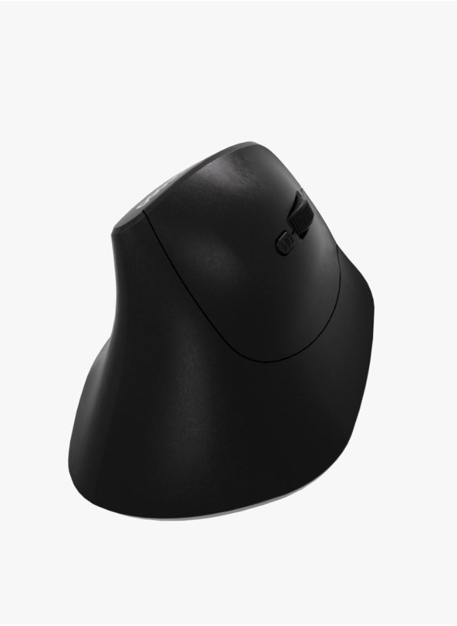 Vertical 4000 DPI Wireless Mouse / Ergonomic Design / Adjustable DPI / Plug & Play / Bluetooth - Black