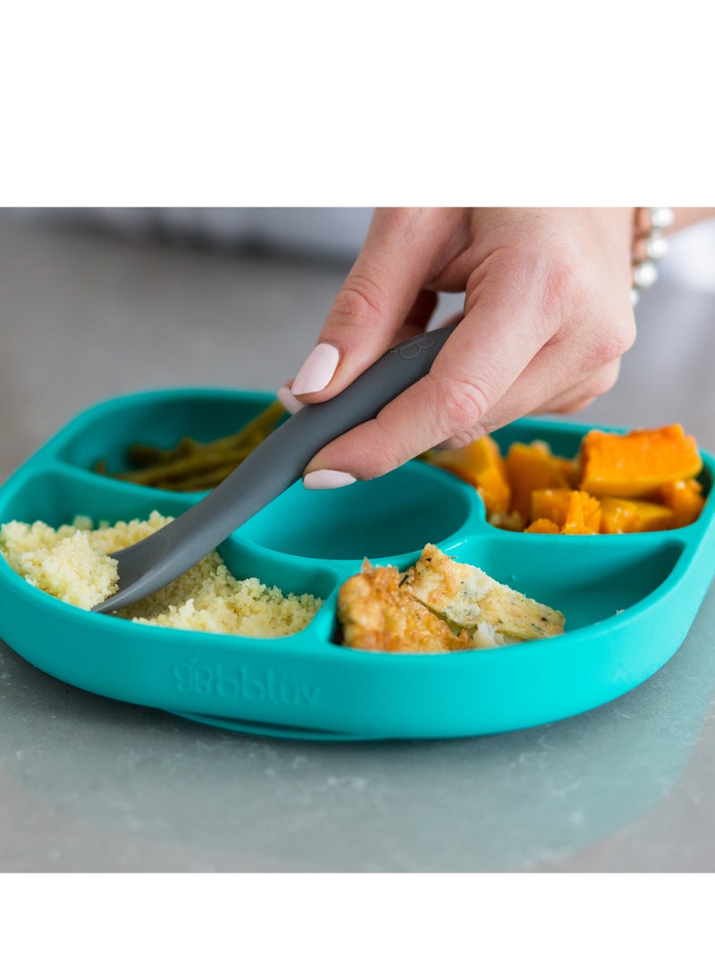 Yümi Anti-Spill Silicone Suction Plate & Spoon Set – BPA-Free, Baby & Toddler Feeding Dish – Microwave & Dishwasher Safe