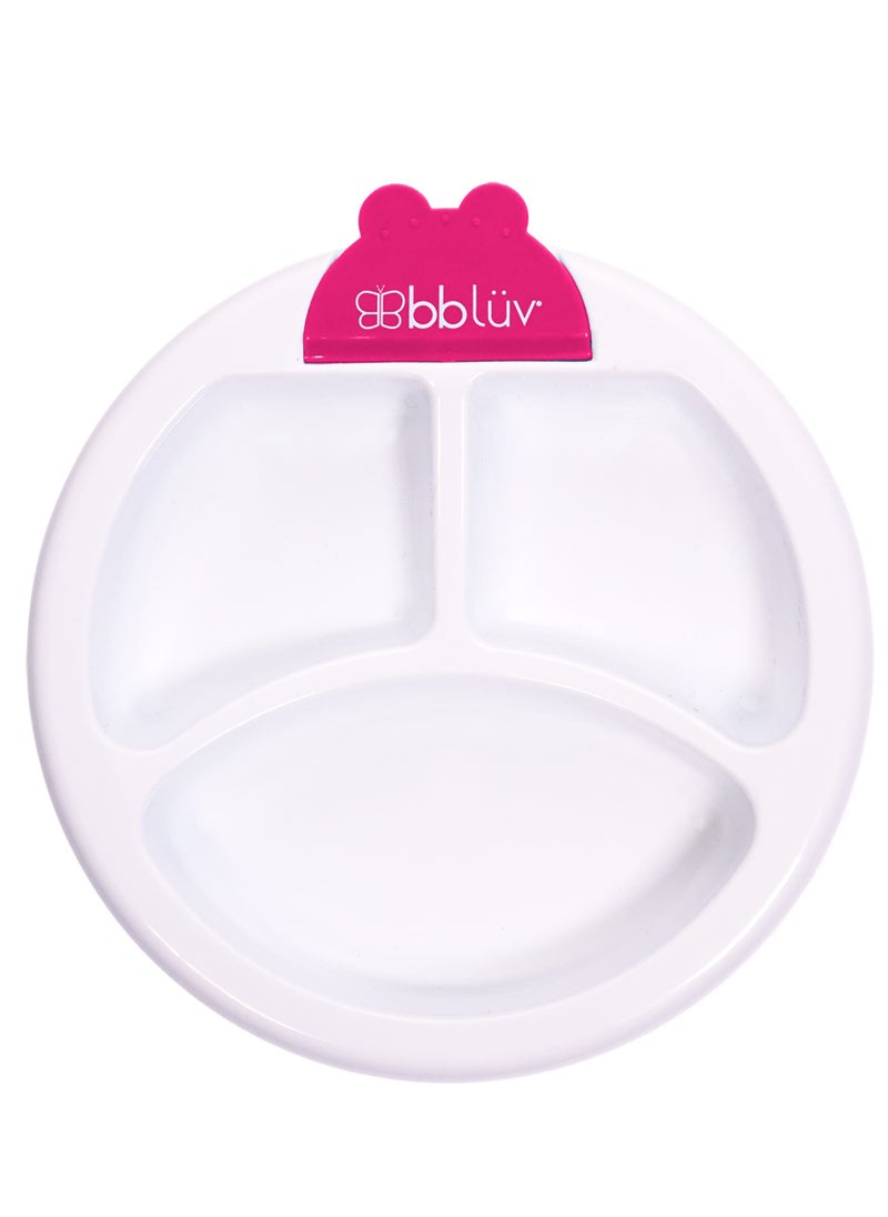 Platö – Warm Feeding Plate for Babies & Toddlers – Keeps Food Warm, Non-Slip Suction Base, Divided Sections – Easy to Clean & BPA-Free – Aqua