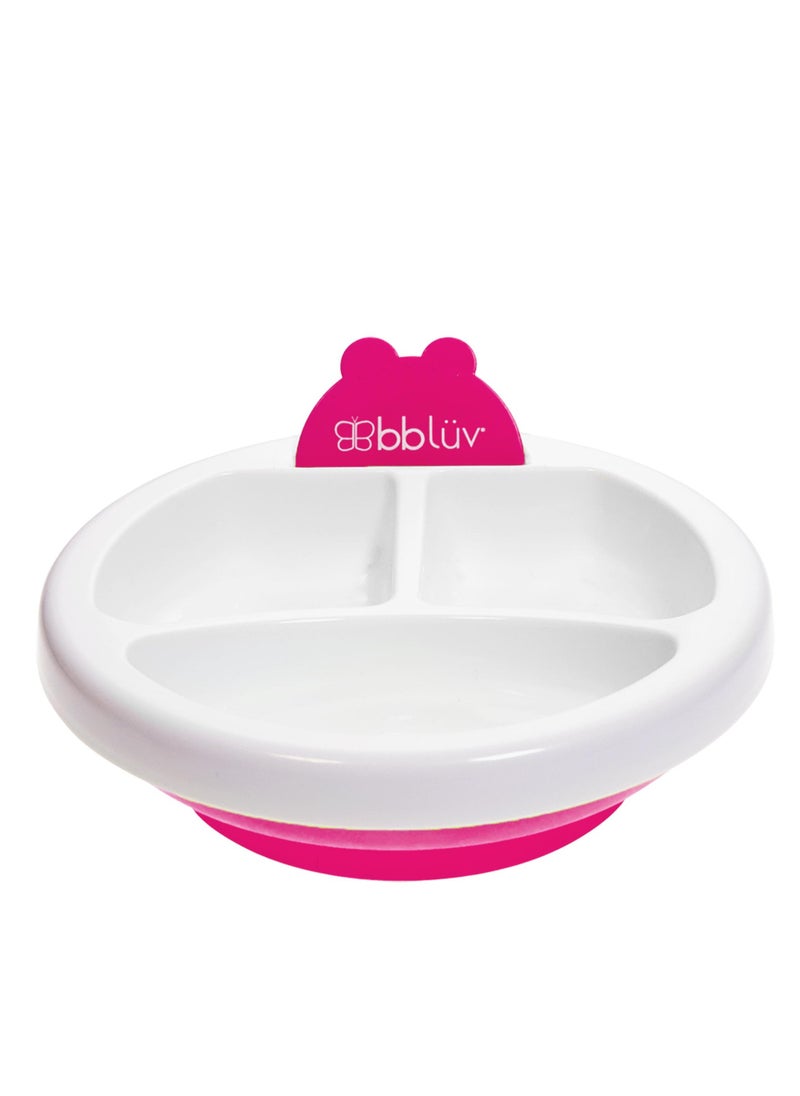 Platö – Warm Feeding Plate for Babies & Toddlers – Keeps Food Warm, Non-Slip Suction Base, Divided Sections – Easy to Clean & BPA-Free – Aqua