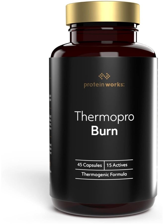 Thermopro Burn Tablets Preworkout Supplement With Caffeine Reduces Tiredness And Fatigue 45 Capsules