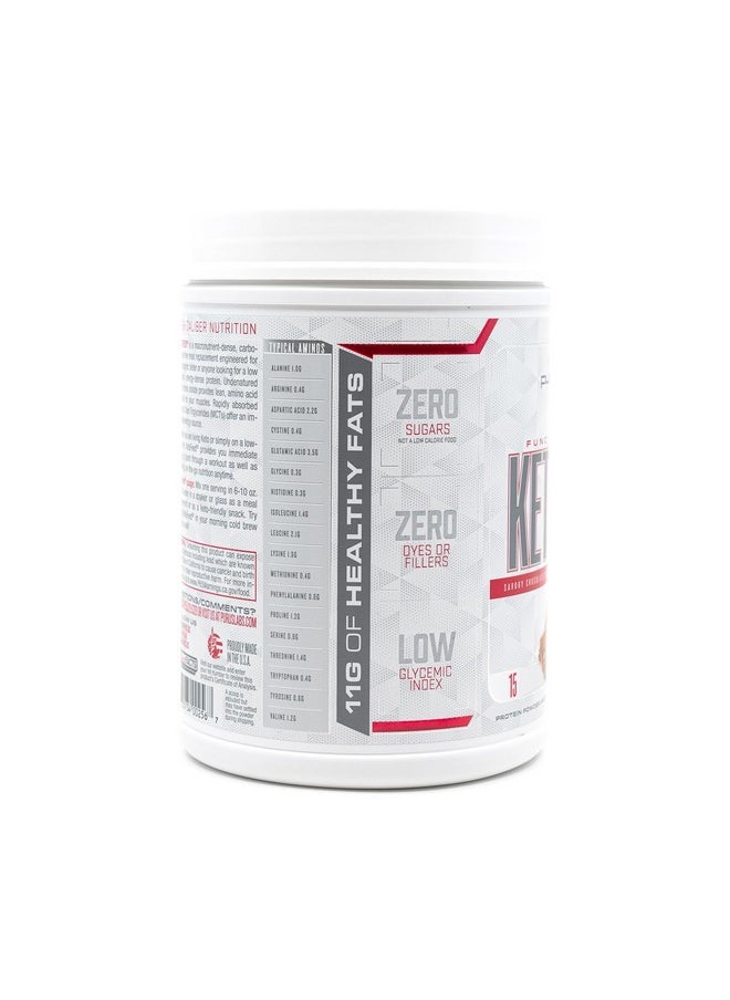 Ketofeed Protein Powder, 15 Servings (Savory Chocolate Cream)