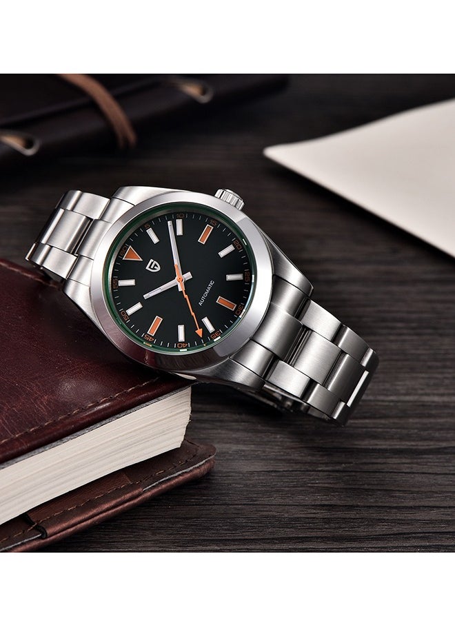 Men's Mechanical Watch Men's Luxury Automatic Watch Men's Waterproof Watch with Sapphire Glass Coated Lightning Hands Stainless Steel NH35A 40mm Mechanical Watch