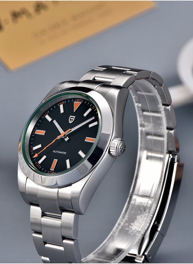 Men's Mechanical Watch Men's Luxury Automatic Watch Men's Waterproof Watch with Sapphire Glass Coated Lightning Hands Stainless Steel NH35A 40mm Mechanical Watch