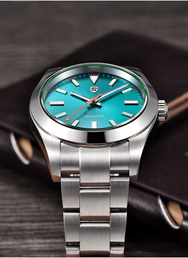 Men's Mechanical Watch Men's Luxury Automatic Watch Men's Waterproof Watch with Sapphire Glass Coated Lightning Hands Stainless Steel NH35A 40mm Mechanical Watch