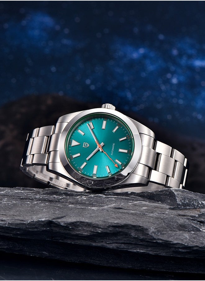 Men's Mechanical Watch Men's Luxury Automatic Watch Men's Waterproof Watch with Sapphire Glass Coated Lightning Hands Stainless Steel NH35A 40mm Mechanical Watch