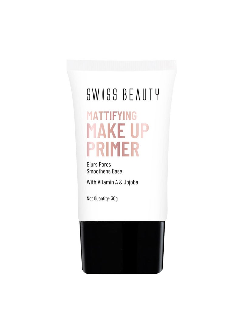 Mattifying Makeup Primer | Oil-Free Shine | Minimises Pores | Long-Lasting Base | All skin Types, 30gm