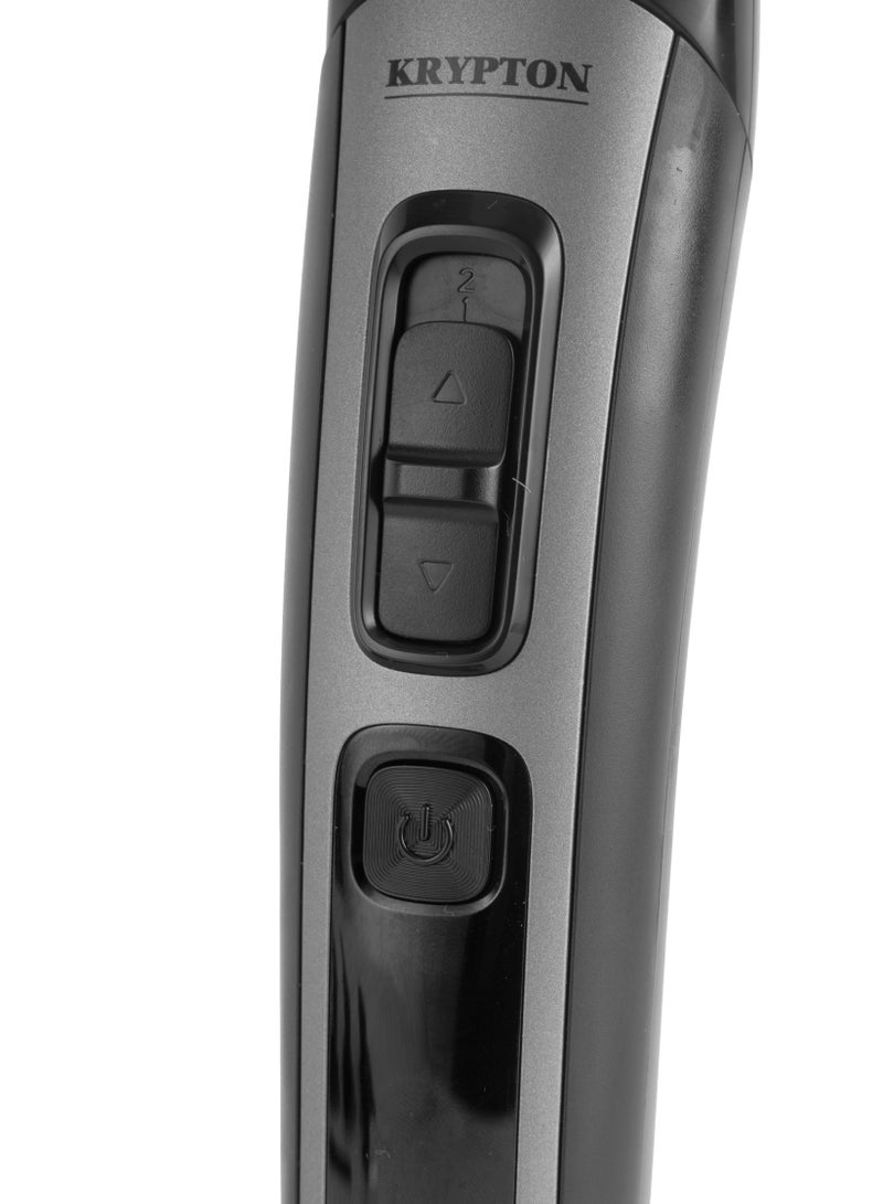 11-IN-1 Rechargeable Digital Grooming Set with Novel LED Display- KNTR6154N| With 6 Interchangeable Heads and 4 Comb Attachments| Includes a Charging Stand| Prefect for Home and Professional Styling Black