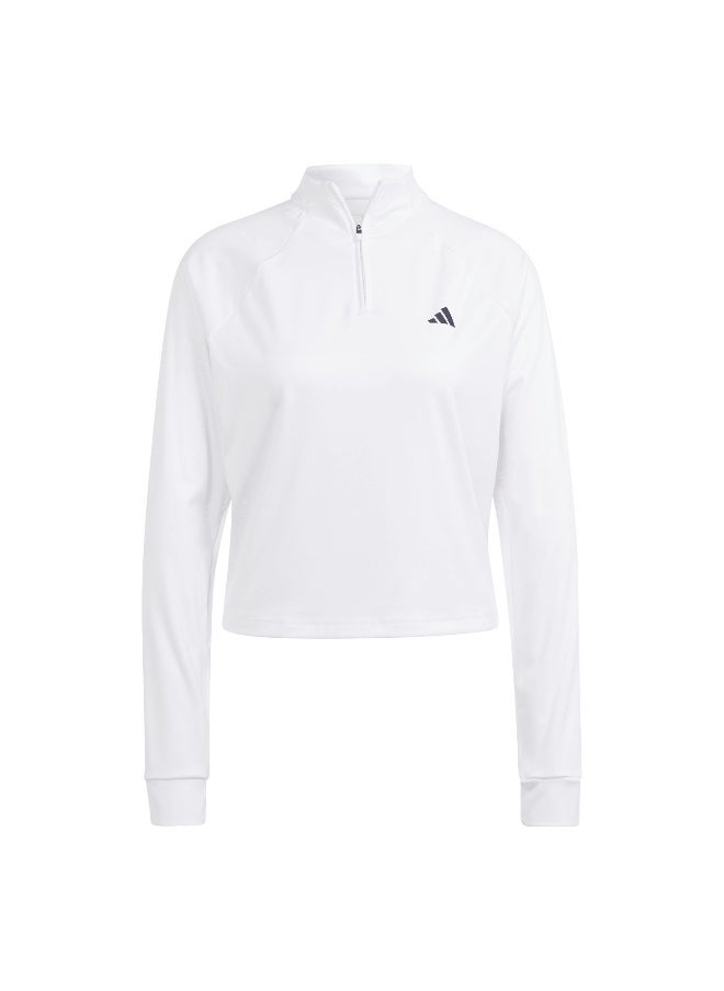 Tr-Es 1/4Zip White Training Track Tops 2Xs