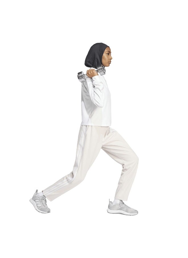 Tr-Es 1/4Zip White Training Track Tops 2Xs