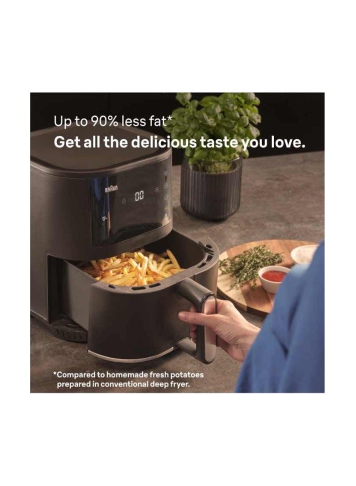 MultiFry 3 Airfryer, 4.3 L Big Capacity, RealAir Technology - 4.3 L 1500 W HF3030 Black