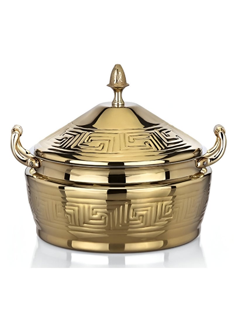 Hannah Hotpot 2500ML Gold – Premium Large Hot Pot for Serving & Cooking with Elegant Gold Finish