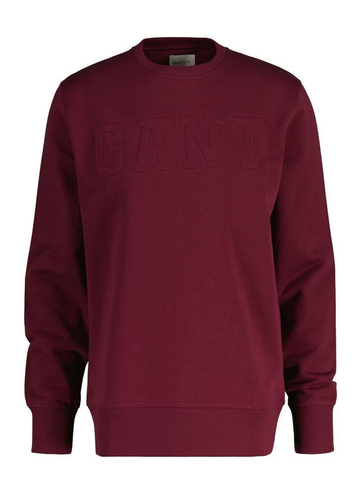 Gant Embossed C-Neck Sweat