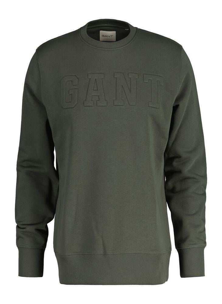 Gant Embossed Crew Neck Sweatshirt