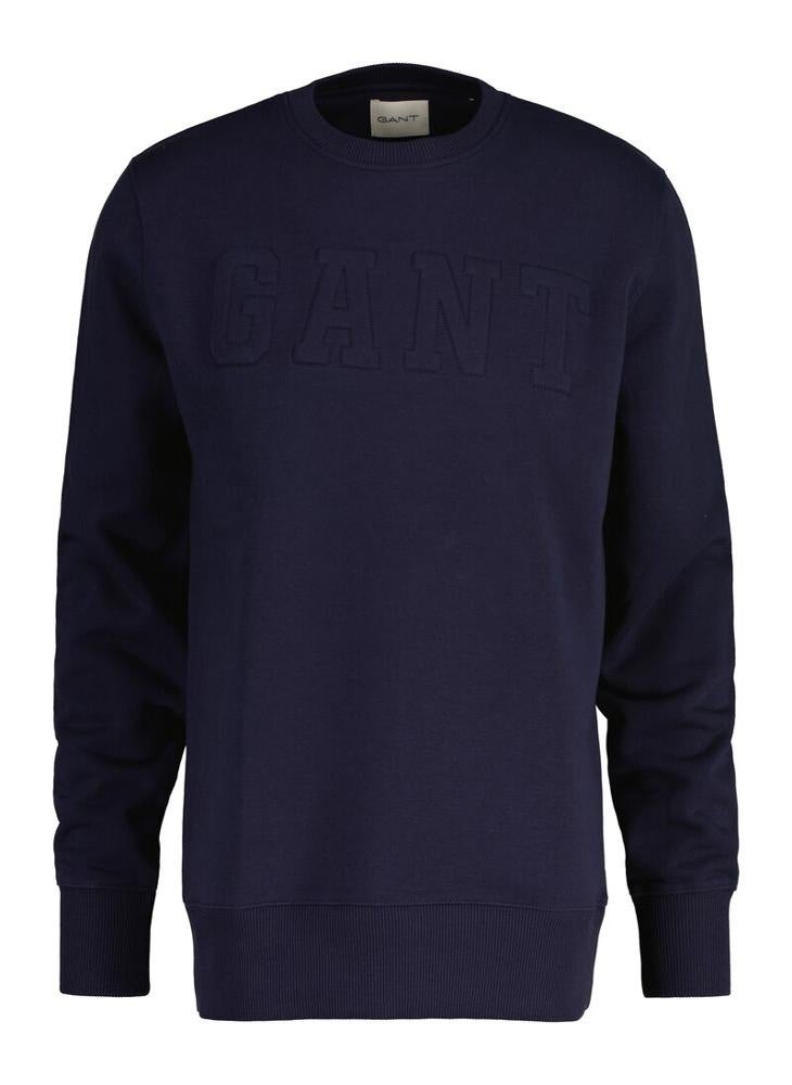 Gant Embossed Crew Neck Sweatshirt