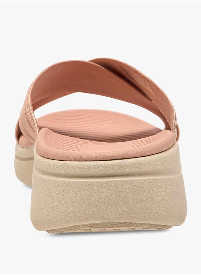 Women's Cross Strap Slip-On Sandals