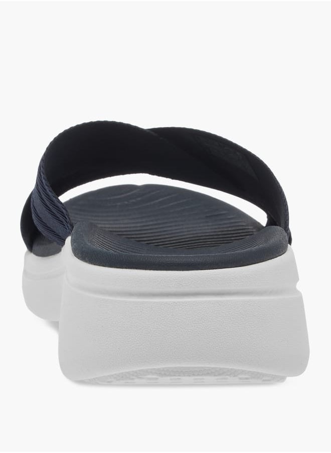 Women's Cross Strap Slip-On Sandals