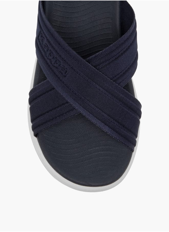 Women's Cross Strap Slip-On Sandals