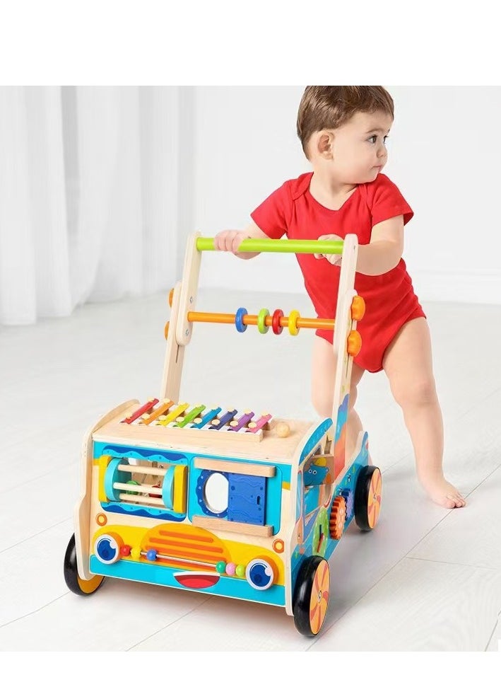 Factory Price Toddlers Wooden Truck Walker