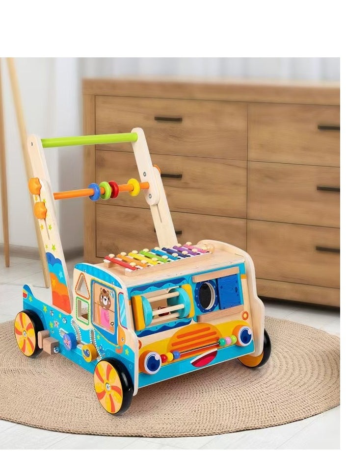 Factory Price Toddlers Wooden Truck Walker