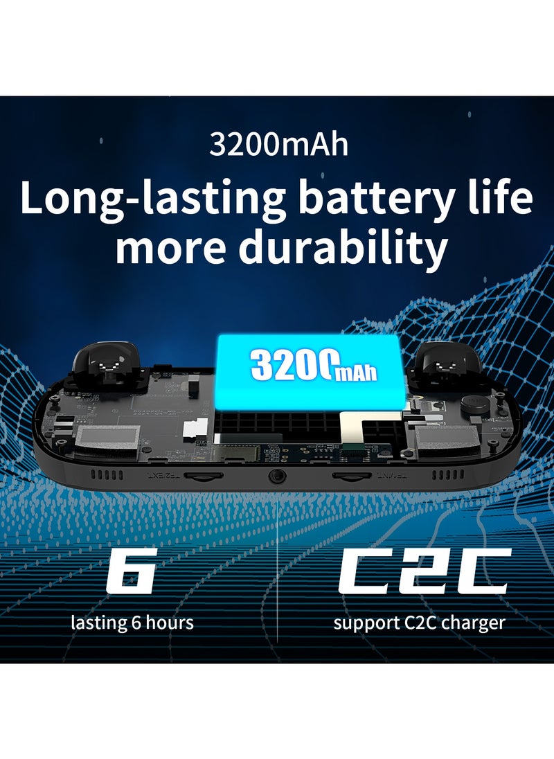 RG40XX H Retro Handheld Game Consoles 64 TF Card Preloaded Games 5000+ Portable Gaming Console Linux 64-bit System 4.0'' IPS Screen WiFi Bluetooth HD and TV Output Black