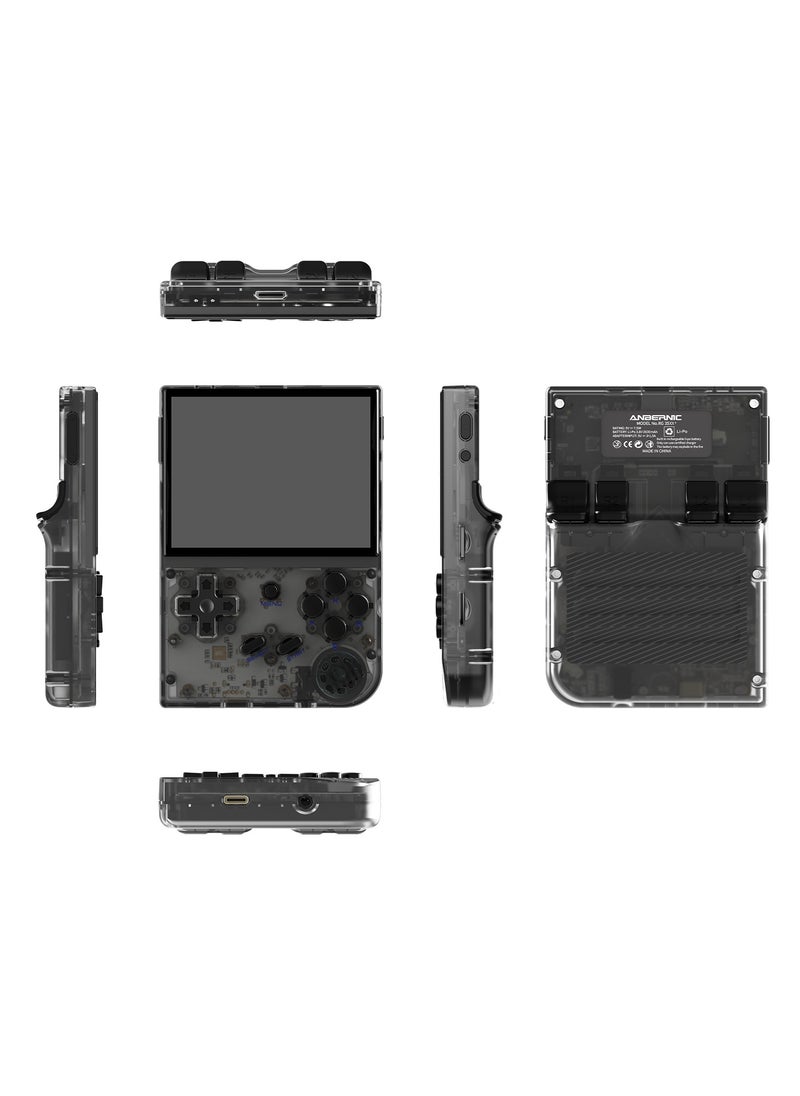 ANBERNIC RG35XX 2024 New Retro Handheld Game Console Linux System HDTV Output 3.5 Inch IPS Screen 64G TF Card 5500+ Classic Games 2600mAh Battery Black